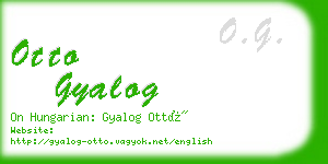 otto gyalog business card